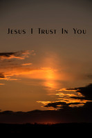 Divine Mercy Sunday Sunset Cross Vertical