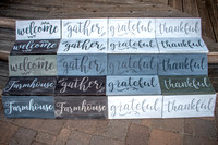 Painted Stencil Signs