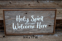 Holy Spirit You Are Welcome Here